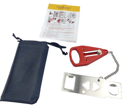 Security Door Quick Lock Travel Portable Security Great For Hotels Ect Brand New