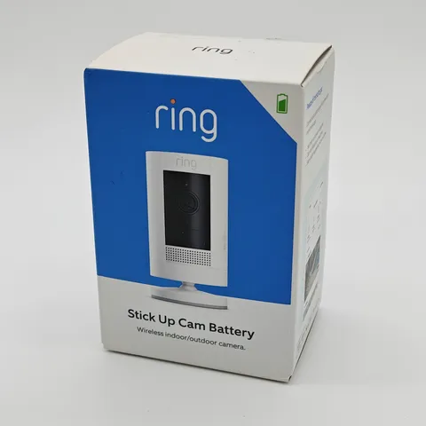 Ring Stick Up Cam Outdoor Wireless Security Camera - White