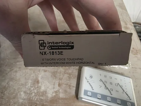 interlogix Touchpad With Intercom White Horizontal NetworX Touchpad P/N