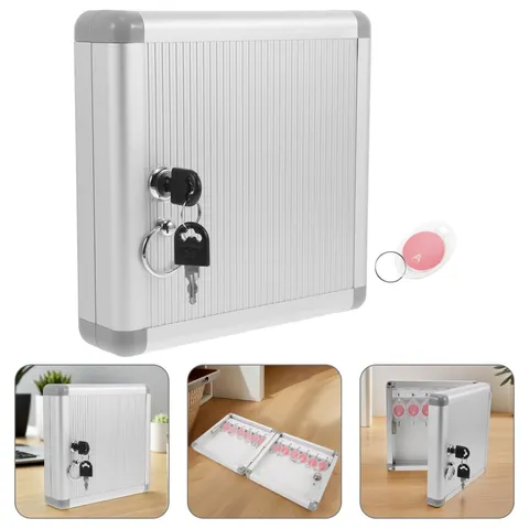Reusable Metal Key Lock Box Wall Mount Secure Locking Key Storage for Home