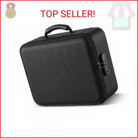 Vizoshi Fireproof Document Box (Soft-Shell) with Lock, 5200°F Fireproof & Water-