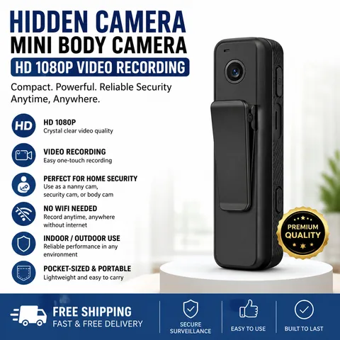 Mini Body Camera HD 1080P Portable Video Audio Recorder USB
