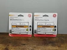 2 GE Indoor Security Audible Window/Door Alarms 2-Pack Sensor NEW