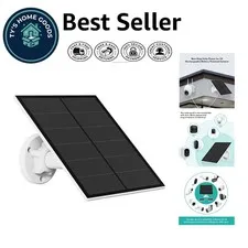 5W Solar Panel with Adjustable Bracket for Reliable Security Camera Power Supply