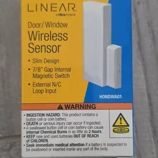   Linear HONDWA01 Wireless Door/Window Sensor Honeywell Compatible, New Sealed. 