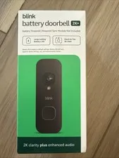 NEW - Blink Battery Doorbell (ADD ON) - Black / 2K+ Video / Alexa Compatible