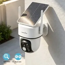 Wansview B7 2KOutdoor Solar Security Camera Wireless WiFi PTZ Color Night Vision