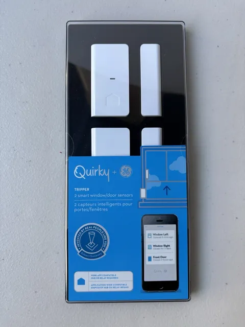 NEW Quirky + GE Tripper Smart Door & Window Sensors – 2 Pack SEALED