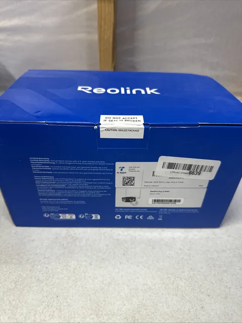 Reolink Duo 3 WiFi 16MP WiFi 6 Security IP Camera Outdoor 180° Ultra-Wide Angle