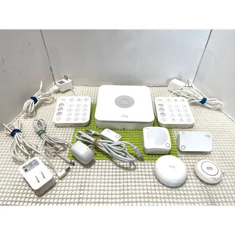 Ring Alarm Home Security System Bundle Base Station 2 Keypads Sensors *as is