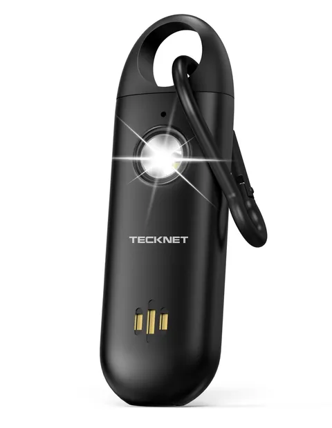 Personal Safety Alarm,Portable Personal Alarm for with Flashing Strobe Light ...
