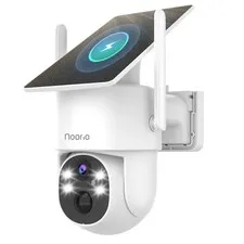 2K Solar Security Camera Wireless Outdoor, 360° Pan/Tilt Camera with Dual-Ban...