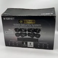 New Wisenet 4K Ultra HD 4K DVR Kit SDH-C94087BF Unclaimed