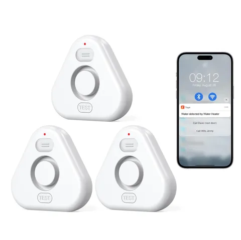 Water Alarm Leak Detector,Water Leak Detectors for Home with App Alerts,Water...