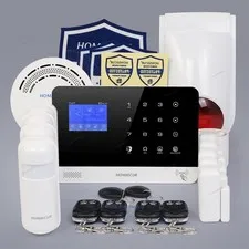 HOMSECUR Wireless WIFI 4G GSM LCD Home Security Alarm System+4*PIR+Door Sensor