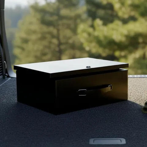 Portable Security Box Metal Fireproof Lock Box for Documents Home