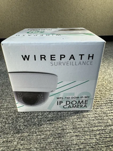 Wirepath Surveillance WPS-750-DOM-IP-WH IP Dome Security Camera White