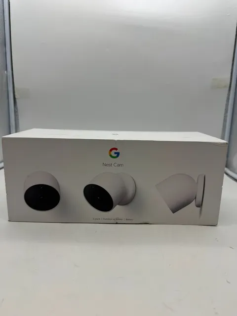 Nest Indoor Outdoor 2nd Gen Cam 3 Pack G3AL9 White Sealed - Brand New