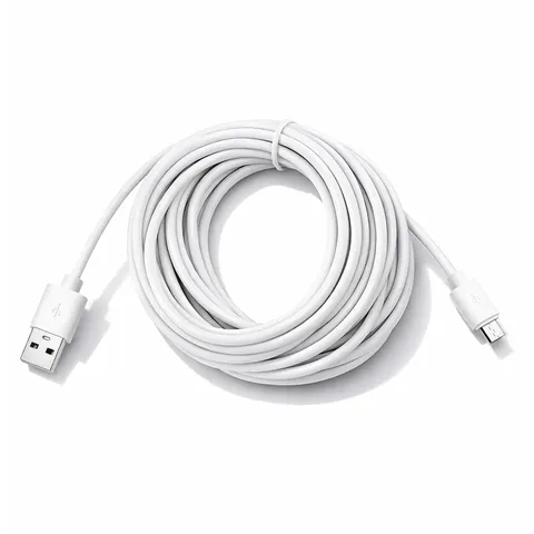 Micro USB Extension Cable 12 Ft for Wyze Cam V3, Blink Mini, Kasa Camera |
