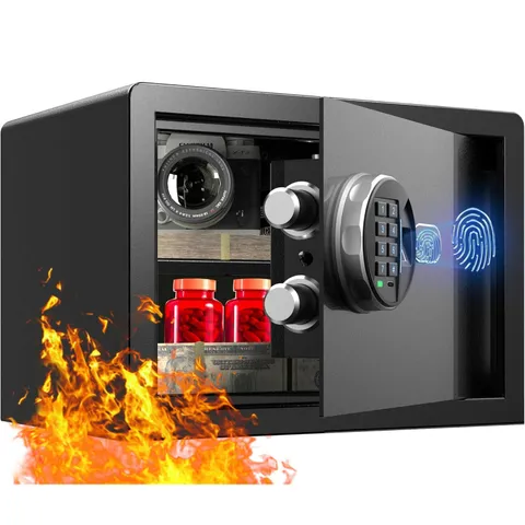 Grimtron VT02-250F Biometric Fireproof Waterproof Safe Box