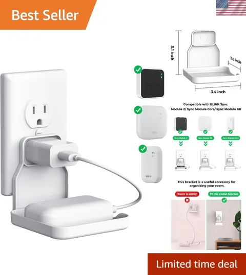 Durable 2 Pack Blink Sync Module Wall Mount - Minimalist Design for Smart Homes