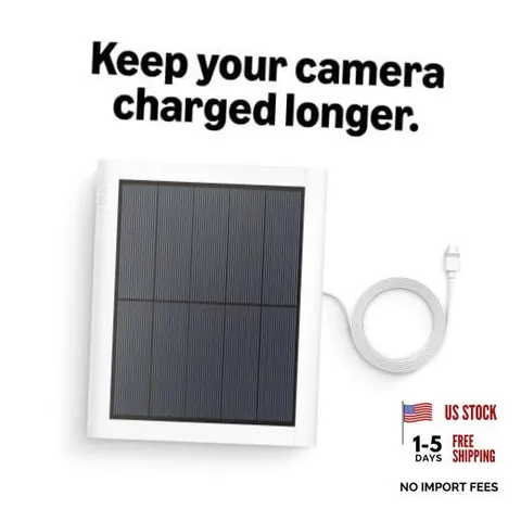 Solar Panel (2nd Generation), 4W for Outdoor Cam Plus, Outdoor 1 Solar White