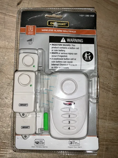 Defiant Wireless Home Security Door/Window Alarm Kit Multipack