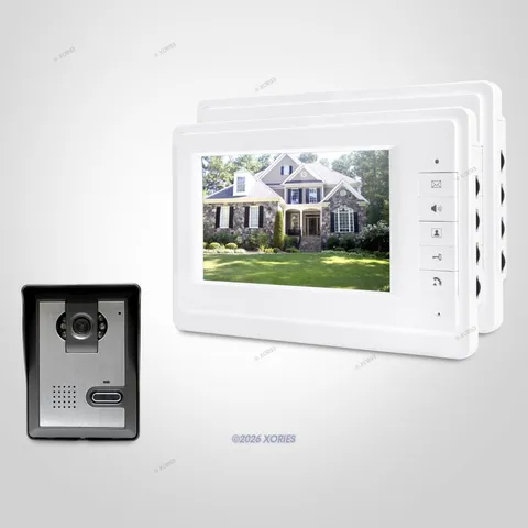 7" Video Door Intercom System with Intra-monitor Audio Intercom for House/ Flat