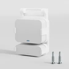 Garage Door Bracket for SimpliSafe Alarm Contact Sensor | Secure Mount White