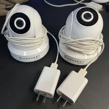 Amcrest IP2M-841W 1080p Wi-Fi PTZ Indoor IP Camera White Lot 2 Power Adapters