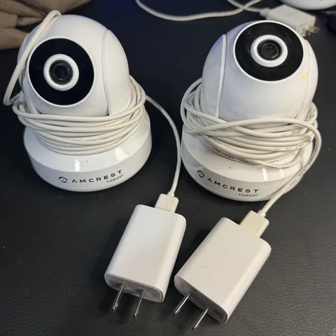 Amcrest IP2M-841W 1080p Wi-Fi PTZ Indoor IP Camera White Lot 2 Power Adapters