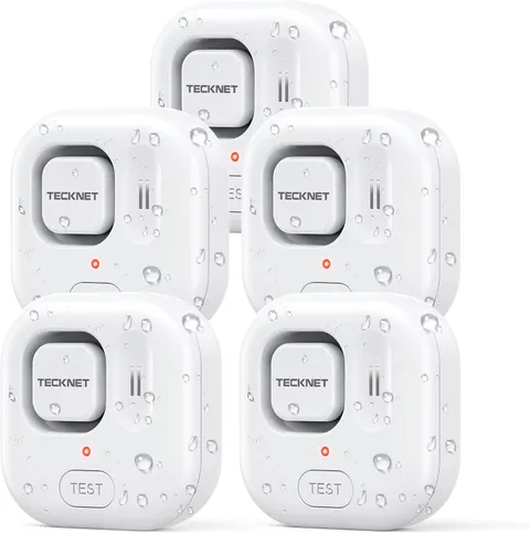Water Leak Detectors for Home, 120Db Water Sensor Alarm Leak Detector, IP66 Wate