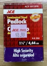 Ace Hardware Laminated Steel Double Locking Hardened Steel Shackle Lock 1 3/4in