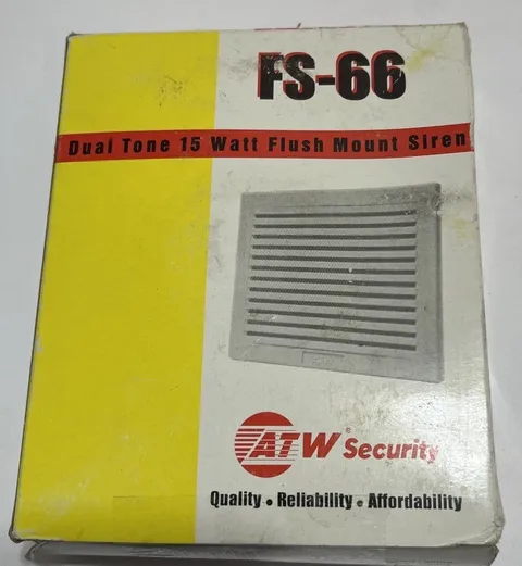MASCON, INC. (ATW) FS66 Flush mount Dual Tone Siren (100db)