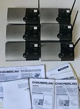 Lot of 6 Chamberlain NLS1 Wireless Portable Intercom & Instructions tested works