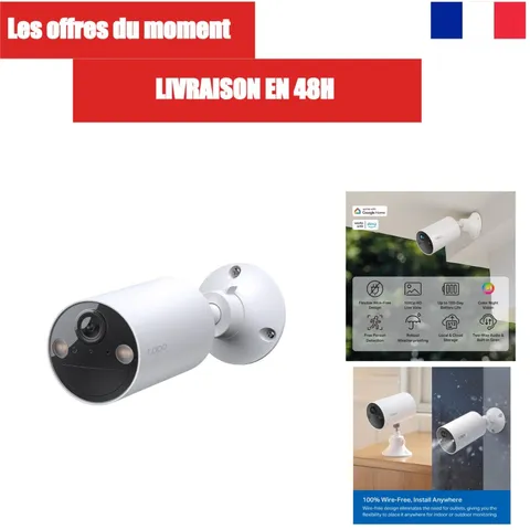 Tapo C402 Outdoor Wireless Security Camera 1080p Wi-Fi Battery Alexa