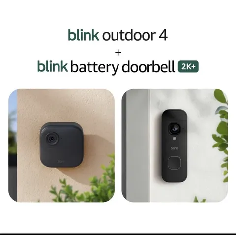 Bundle-Blink 2-pc Camera System with 400' Range and Sync Module XR+Doorbell NEW