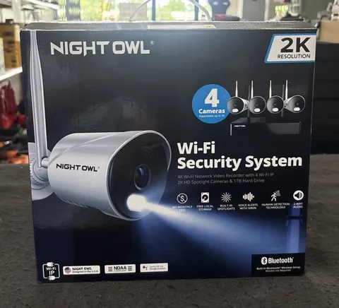 New Night Owl Wi-Fi Security System WM-BTWN81-2-4L