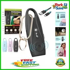 Elegant Safety Alarm Keychain with Bright Strobe Light & Loud Siren for All Ages