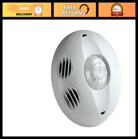 Multi-Technology Ceiling Mount Occupancy Sensor, 180° Coverage, 500 sq ft, Self-