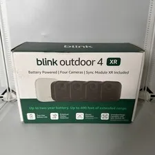 Blink Outdoor 4 XR Four Camera System With Sync Module XR Bundle