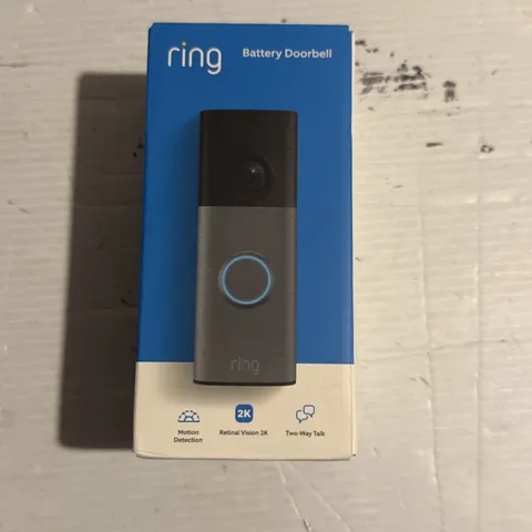 Ring Battery Doorbell (newest model), Retinal 2K with wide-angle video, up to 6x