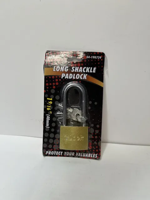 Heavy Duty inLock Long Shackle Padlock Steel  40 mm 19/16" Lock And Key