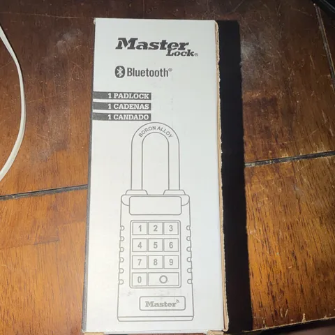 Master Lock 6400LJENT Bluetooth Weather Resistant Padlock Black