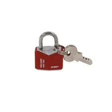 Padlock 20mm Locker Lock Anti-Pick Plastic Cover Chrome Plated 3 Keys