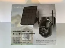 SeeVision Outdoor 4G LTE Solar Battery Camera - Model ZY-G6