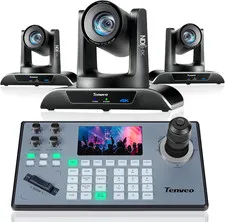 4K PTZ Camera and Controller Bundle/Kits - 20X 4K NDI AI Auto-Tracking PTZ Camer