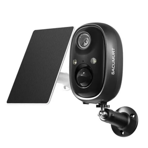 Security Cameras Wireless Outdoor, Free Cloud Storage, Wi-Fi Solar Cam - 1 Pack