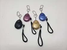 Personal Alarm keychain for WOMEN/KIDS siren 140 DB LOUD & LED light (4 PACK) NE