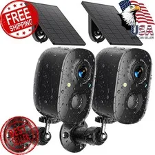 JESIOO Wireless Security Cameras 2 Solar Cams